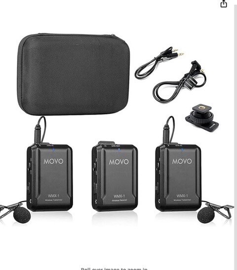 Movo WMX20DUO Wireless Lavalier Microphone System