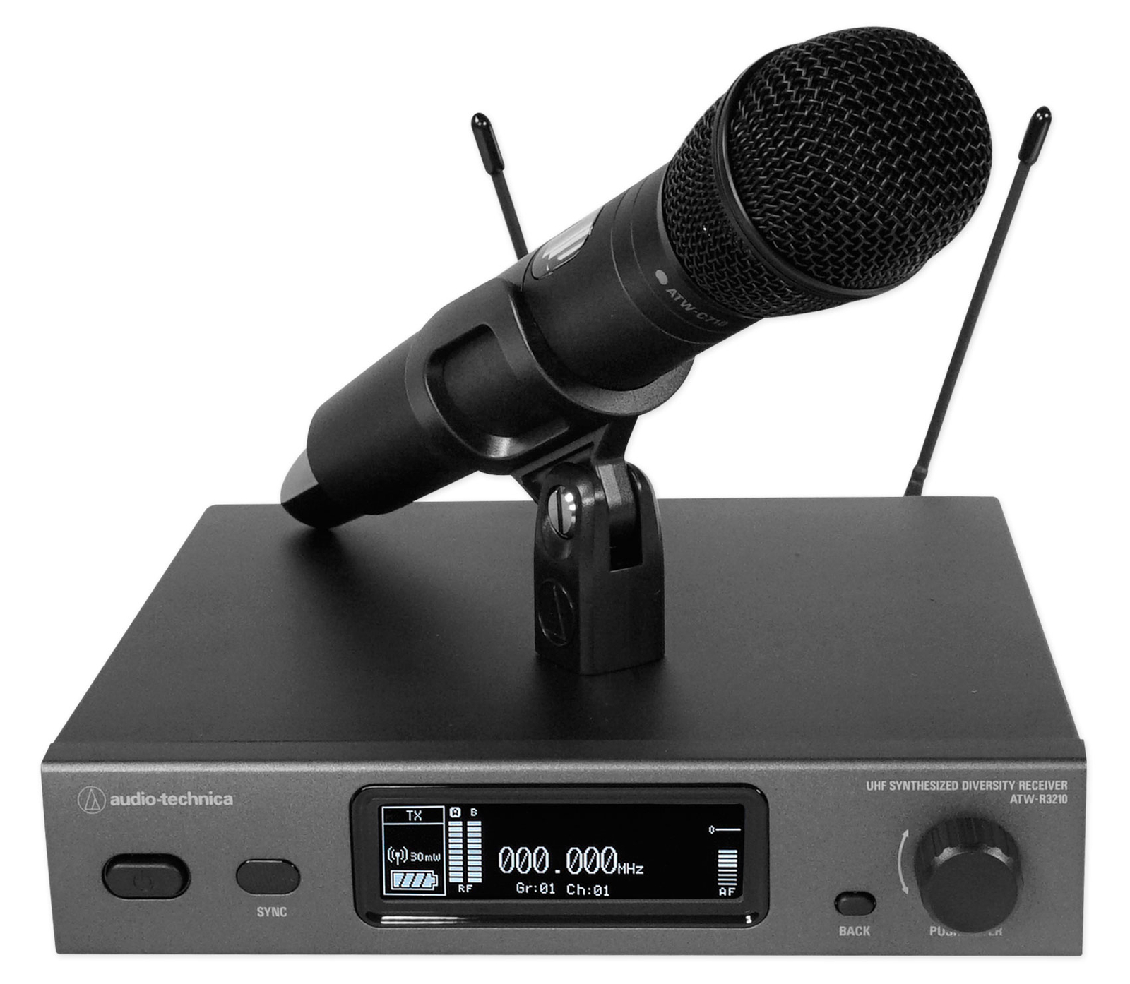 Audio Technica ATW-3212/C710DE2 3000 Wireless Handheld Microphone+Mic Receiver