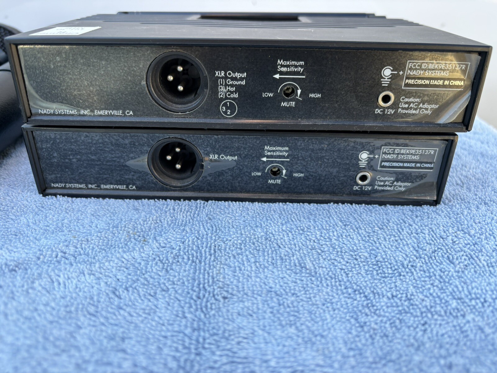 Nady Wireless Receiver High Band VHF 331 & 2001 With Microphones HT-12 HT-3