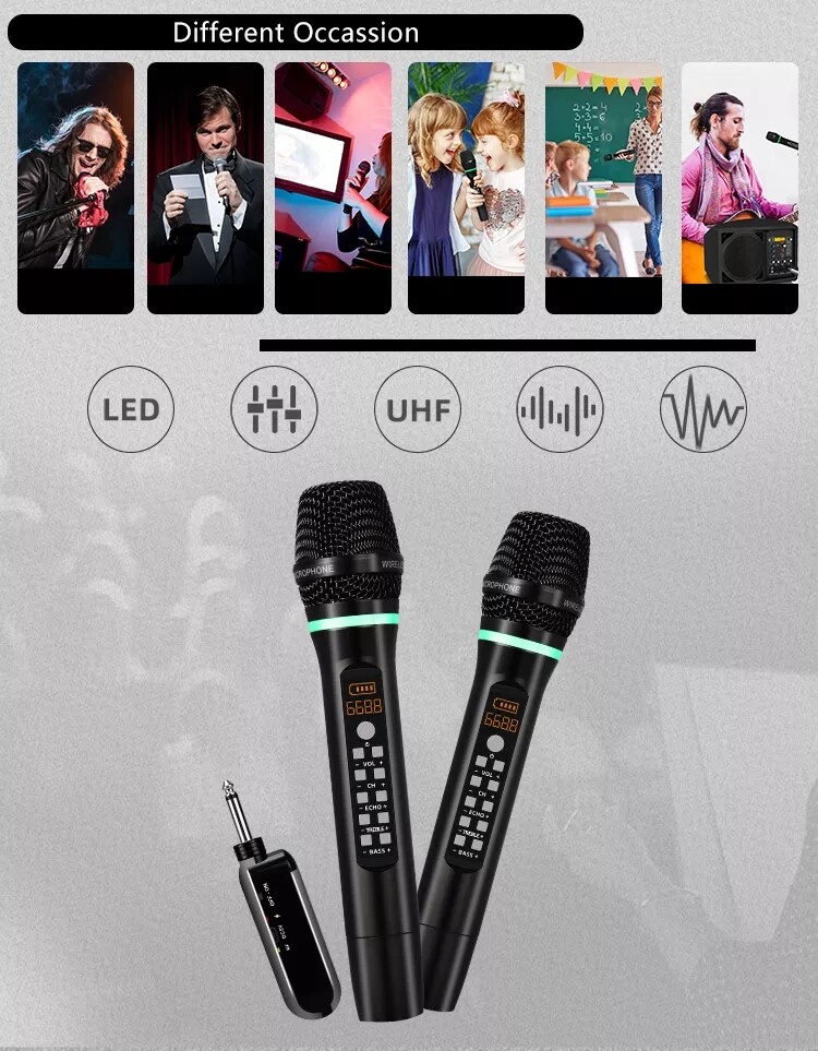 SUM-E513 Recording Wireless Microphone System Handheld Wireless BT Microphone