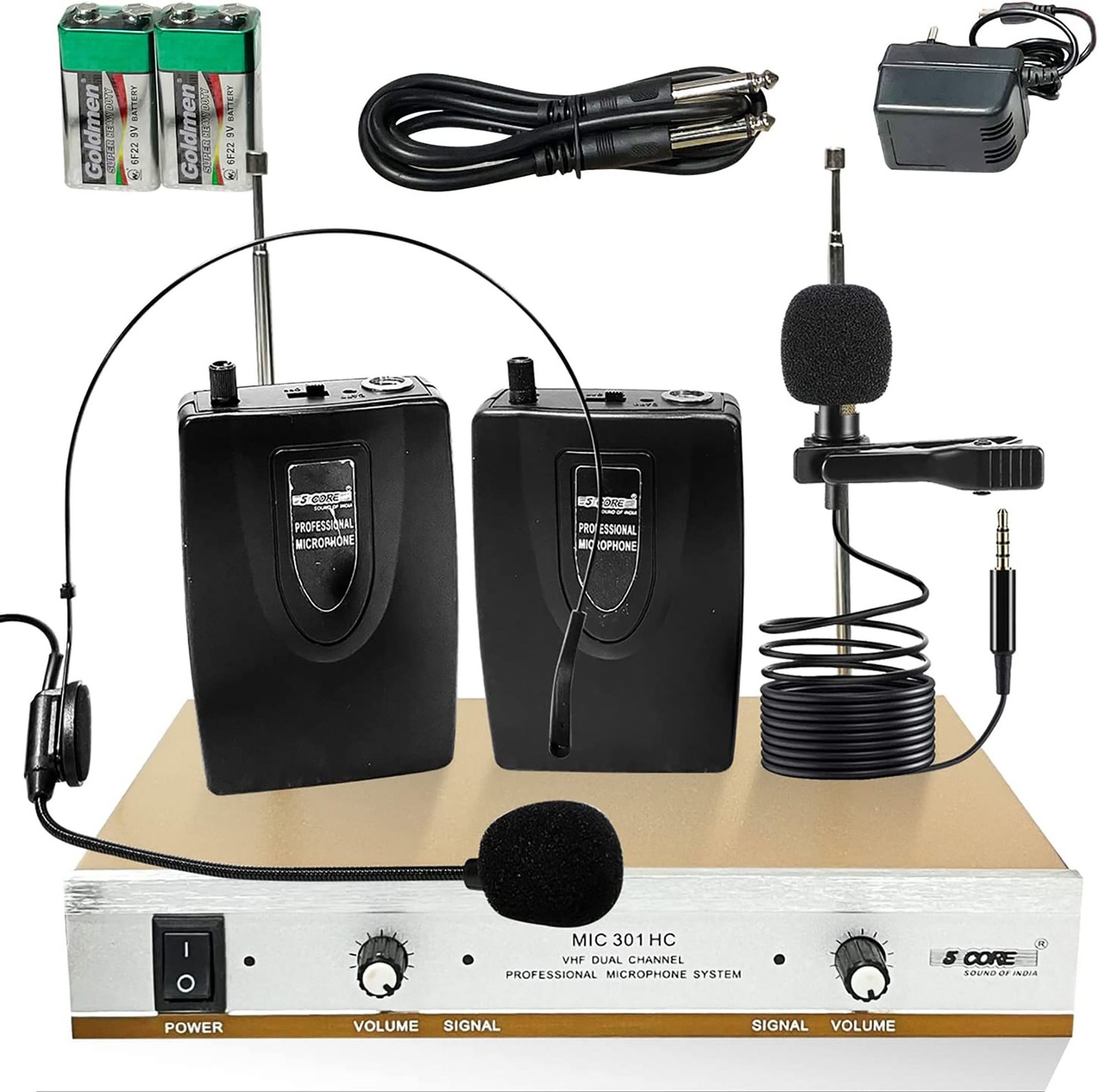 Dual Handheld Wireless Microphones for Karaoke and DJ Events