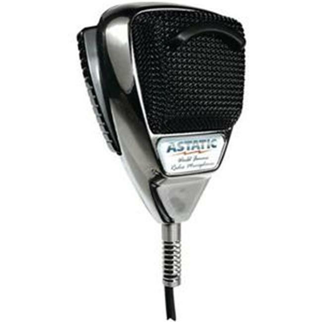 Astatic 302-10187 636L Noise Canceling 4-Pin CB Microphone Chrome Edition