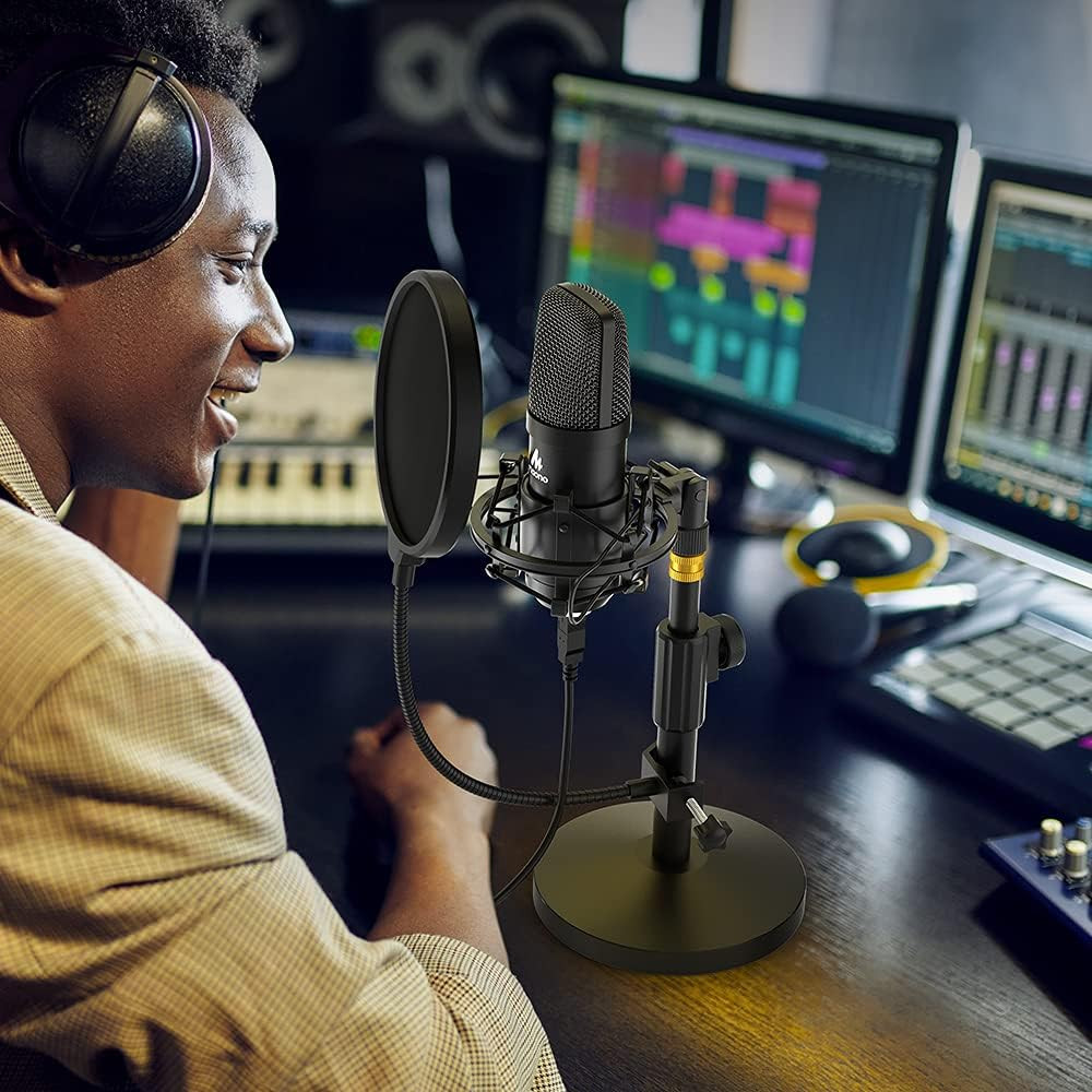 USB Microphone Kit 192KHZ/24BIT AU-A04T PC Condenser Podcast Streaming Cardioid