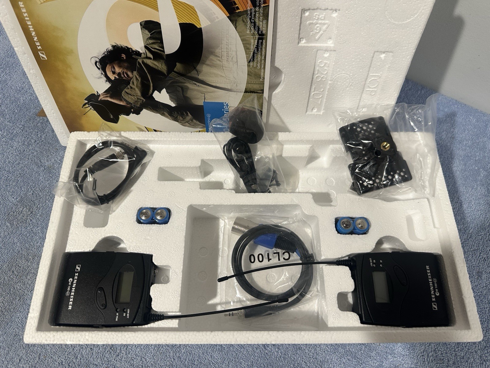 Sennheiser ENG Set Ek, Sk 100 G3 516-558 MHz, Me4 Lapel Mic
