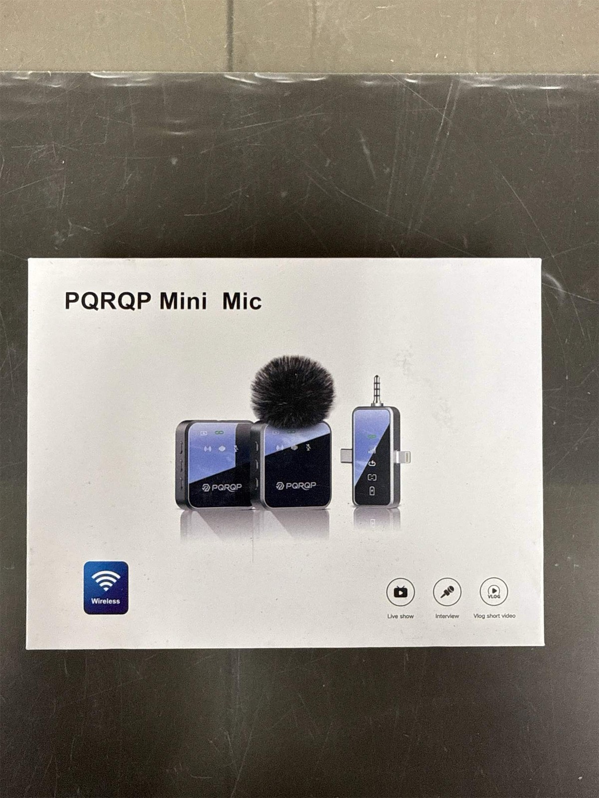 PQRQP 3 in 1 Mini Microphone for iPhone, Android, Camera | 328ft Range & 18H Bat