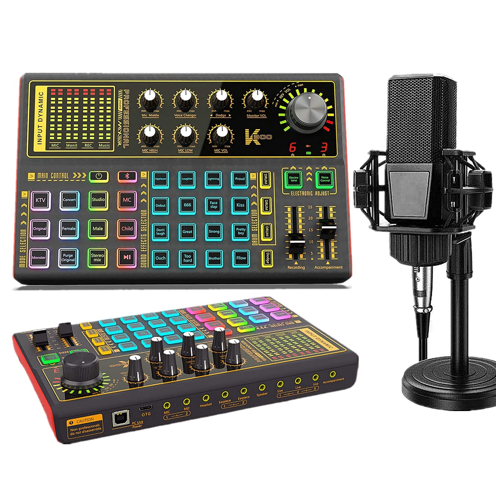 CofeLife SK300 Podcast Mic Voice Changer Bundle