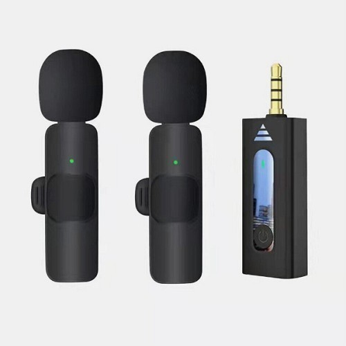 K35 Wireless Lavalier Microphone Noise Reduction Lapel Mic For Camera Recording