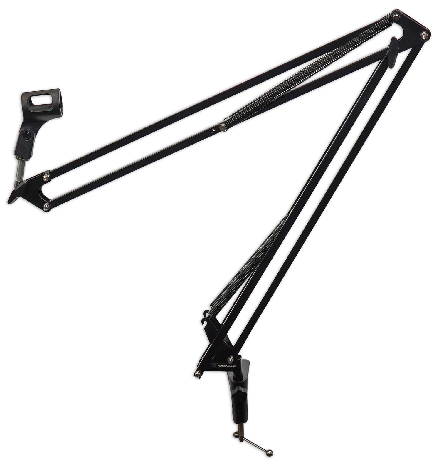 Rockville 3 Pack of Microphones+Case+Boom Arms For Podcast Podcasting Broadcast