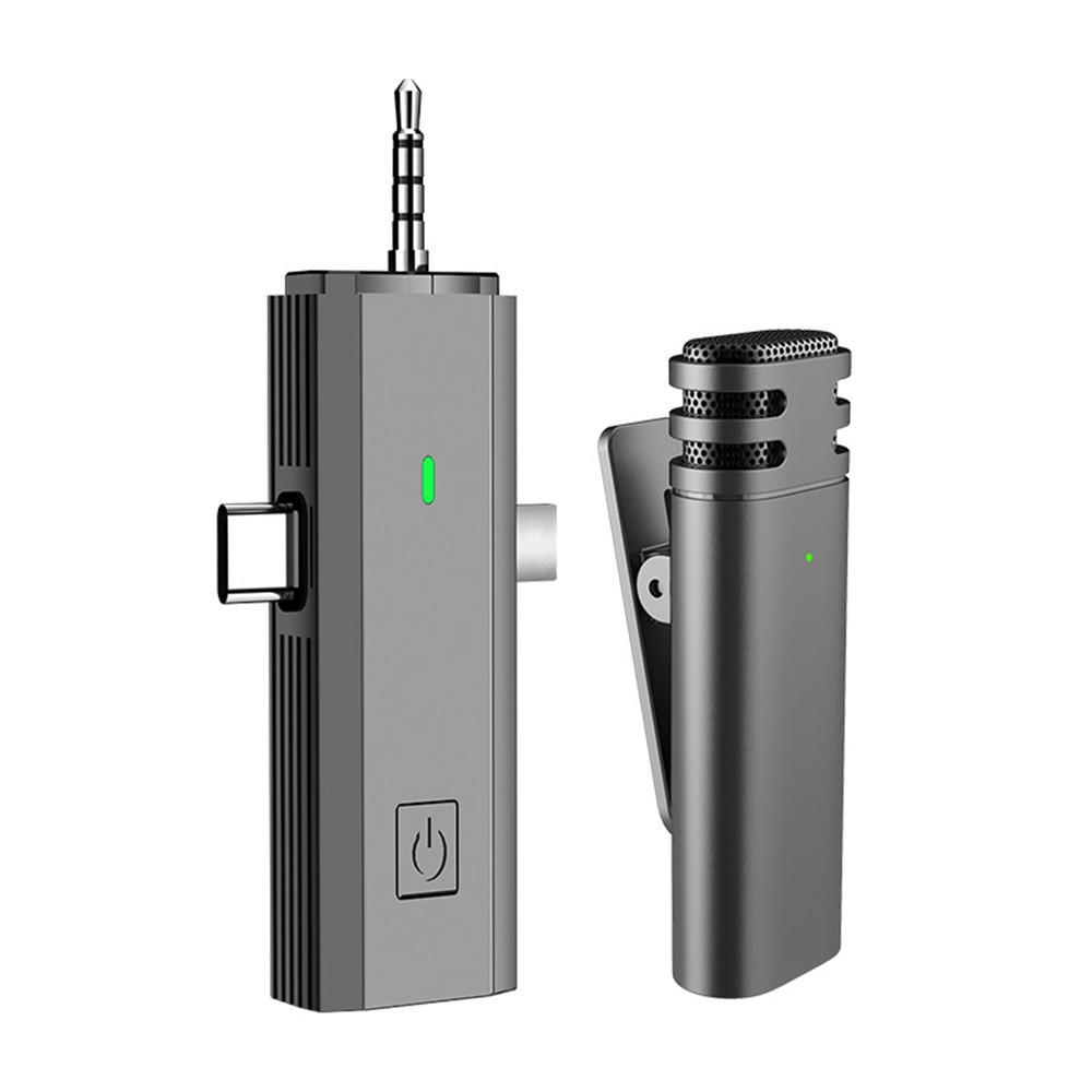 2.4G Wireless Lavalier Microphone Noise Reduction Mic For Smartphones Camera