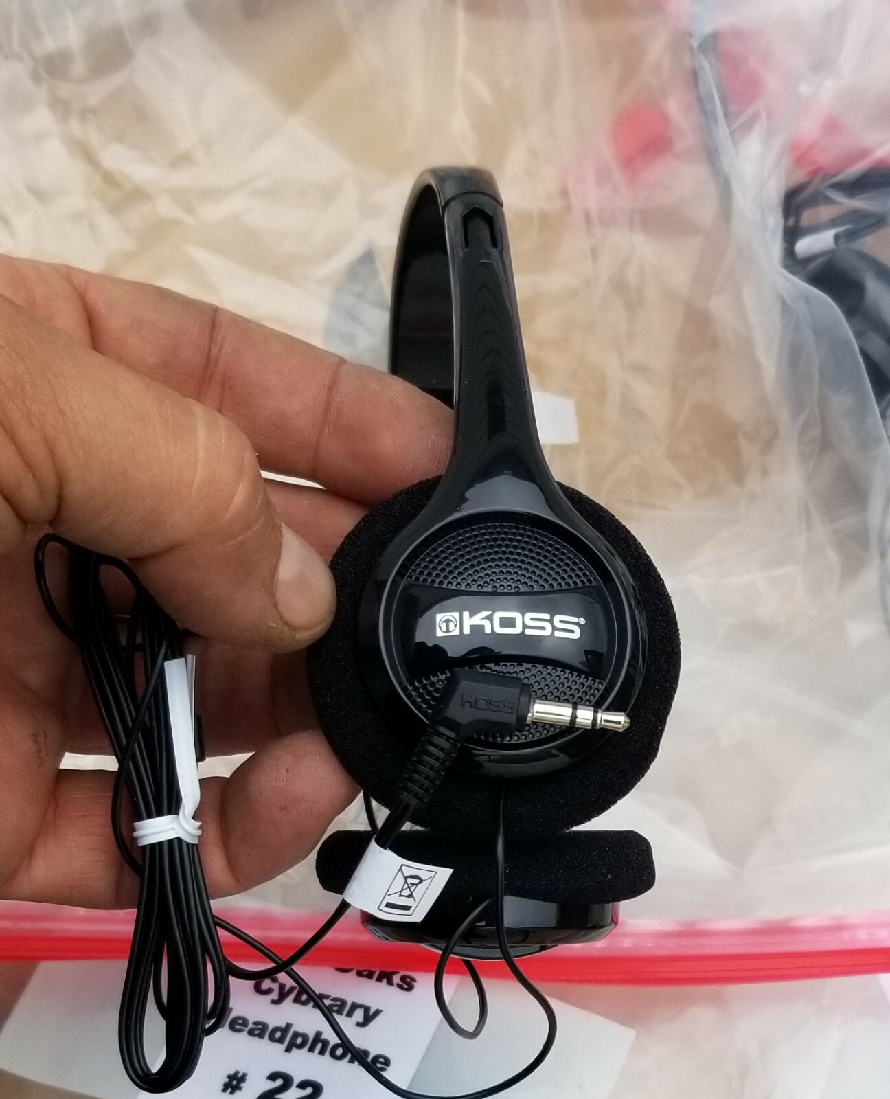 Computer PC Microphone & Headphone Lot Califone AX-12 Desktop Koss School Smart
