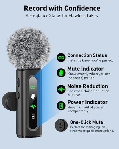Wireless USB C Lavalier Microphone Mini Mic for Android Phone/Tablet/PC – Clip-o