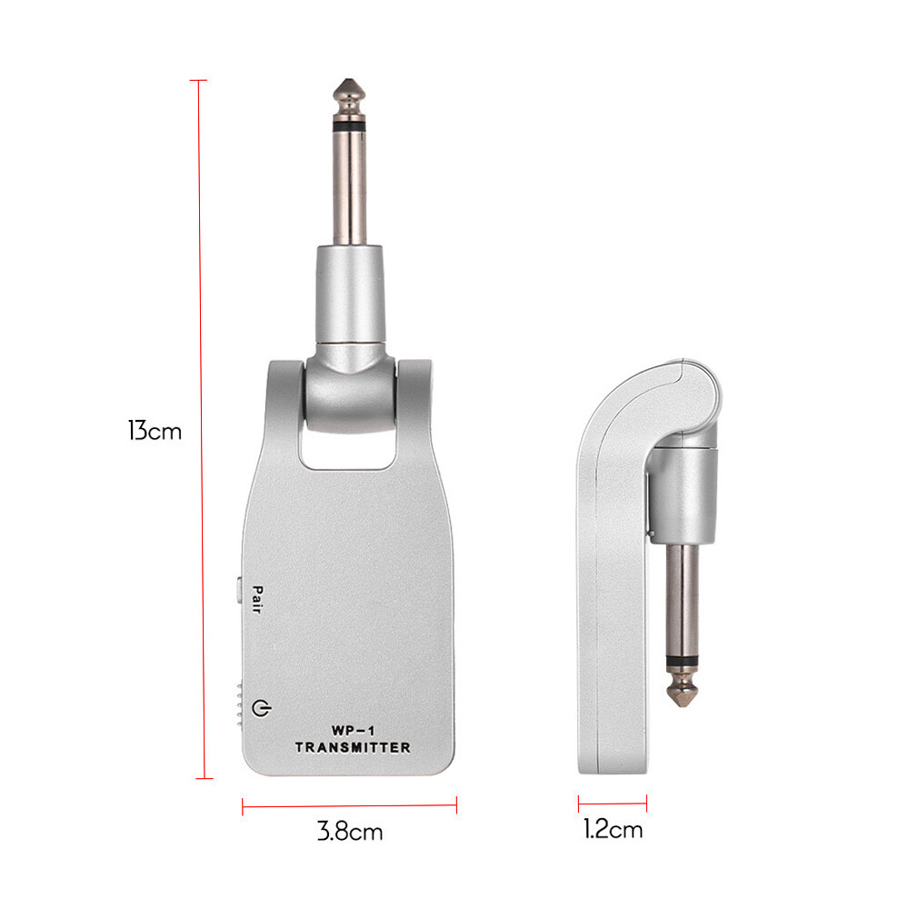 2.4G Guitar Wireless System Transmitter Receiver Rechargeable 6 Channels T7N8