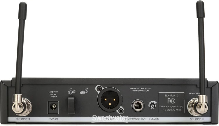 Shure BLX14R/MX53 Wireless Headworn Microphone System – H10 Band