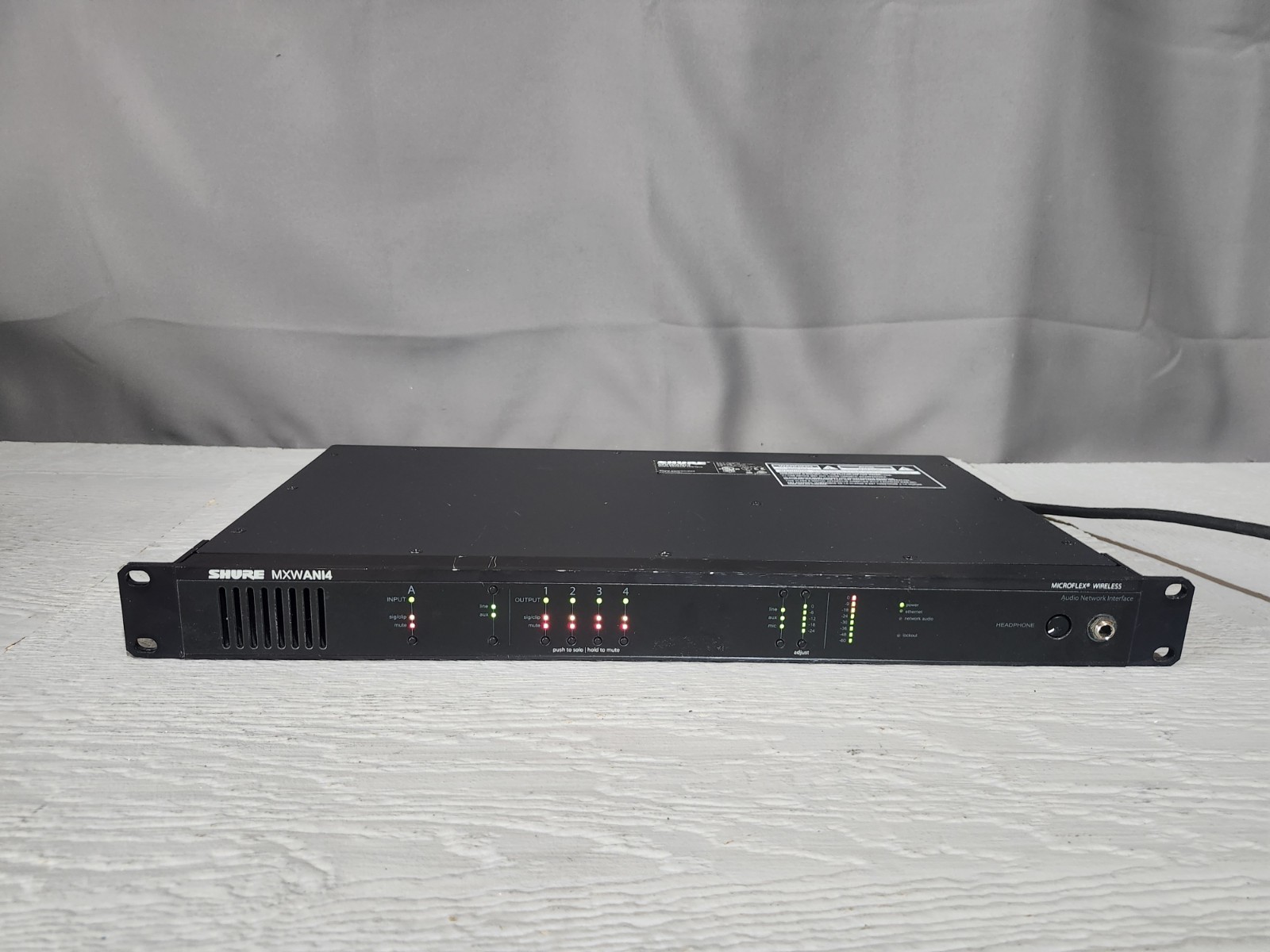 Shure MXWANI4 MicroFlex Wireless Audio Network Interface