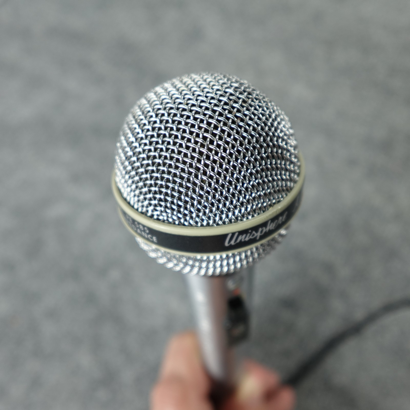 Shure Microphone PE 585 Unisphere A Dynamic W/ 18′ Cable ¼ Jack Works USA VTG🔥