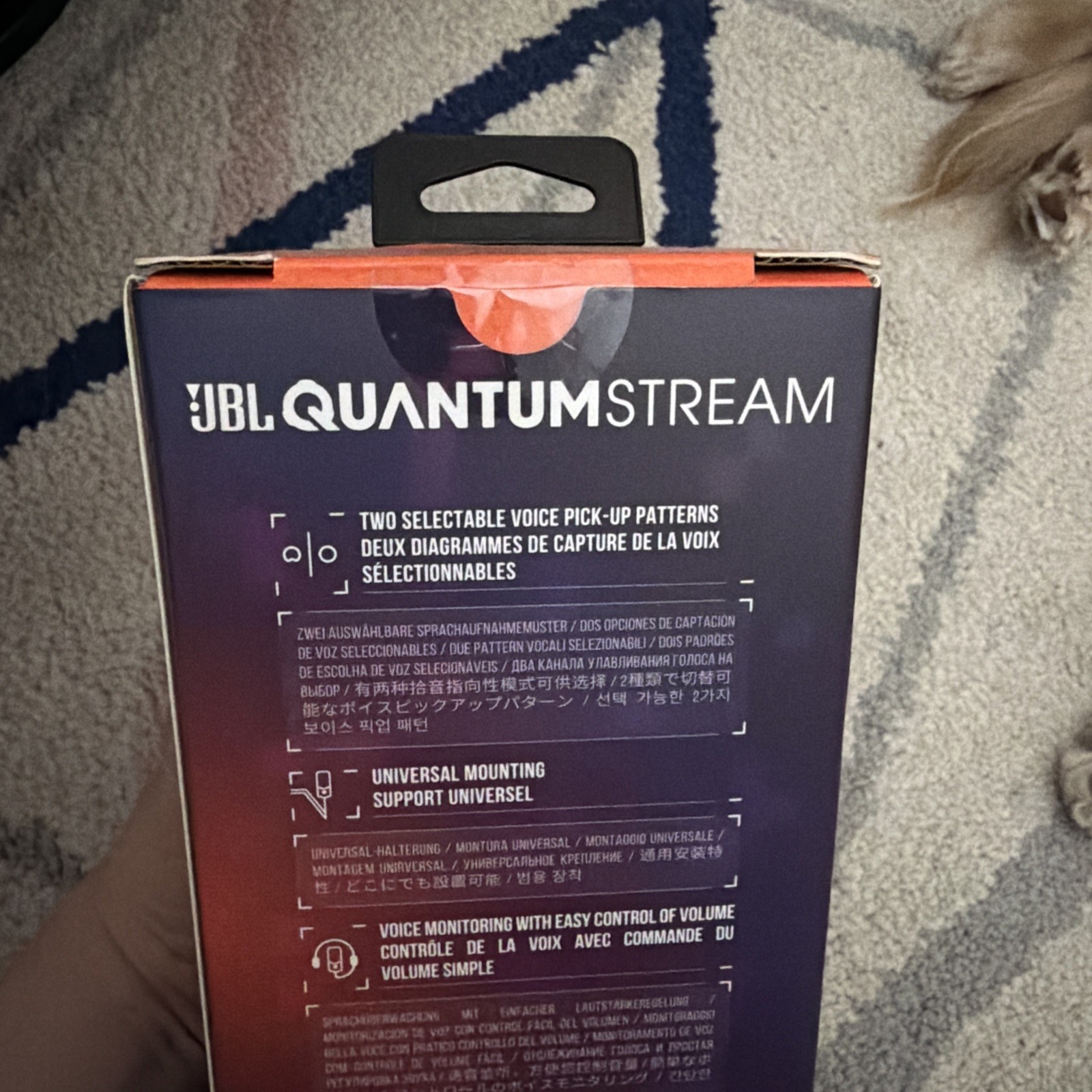 JBL Quantum Stream Microphone USB Dual-Pattern Mic for Streaming – SEALED NEW
