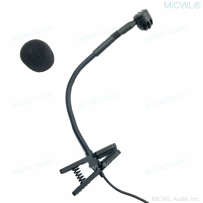 e98 Wired Instrument Recording Microphone for Shure Wireless Belt Boday TA4F 3m