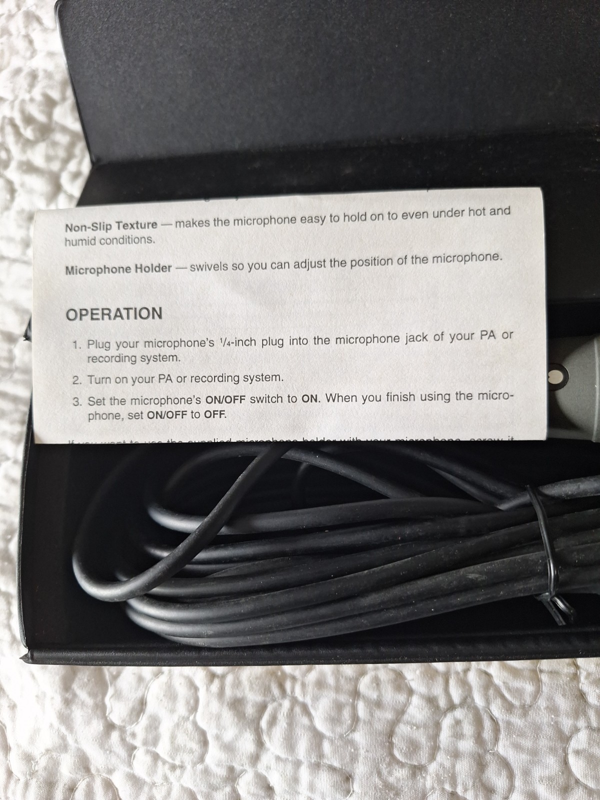 Optimus 30-3918 Dynamic Microfone