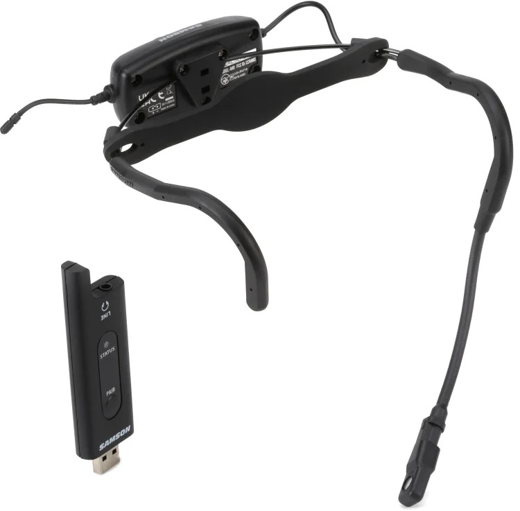 Samson AirLine XD Fitness Headset USB Digital Wireless System – 2.4 GHz