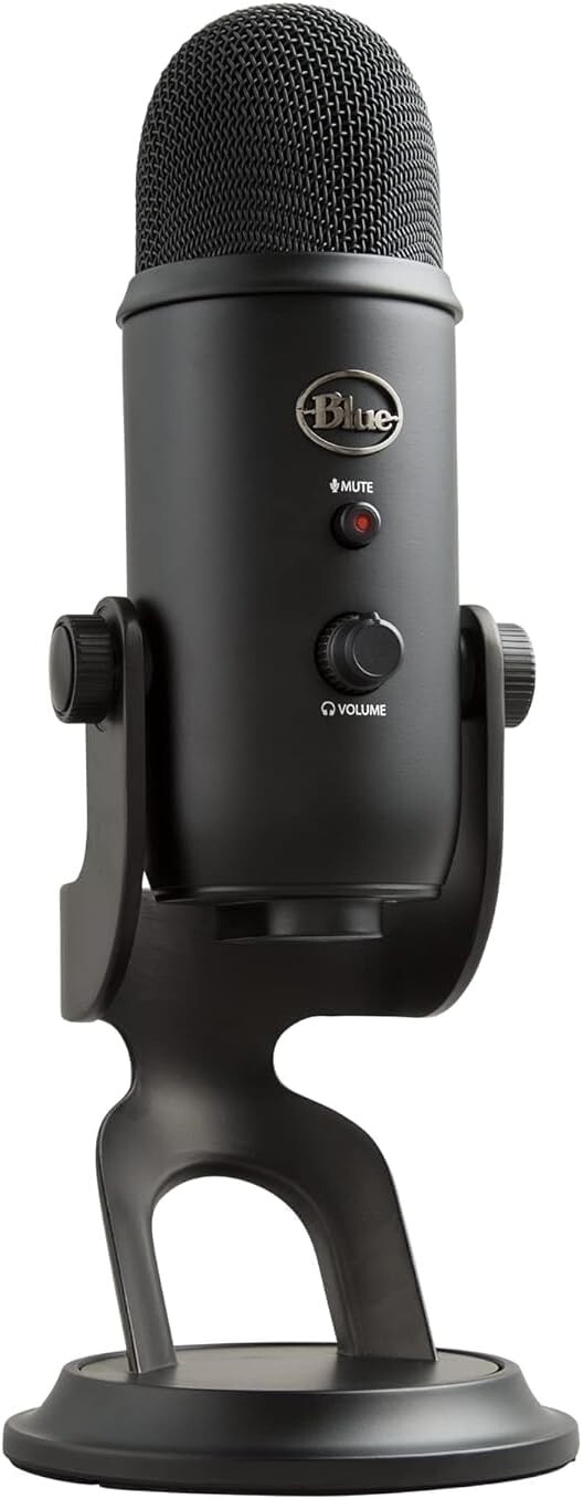 Blue Yeti Professional Multi-Pattern USB Condenser Microphone A00121 Black