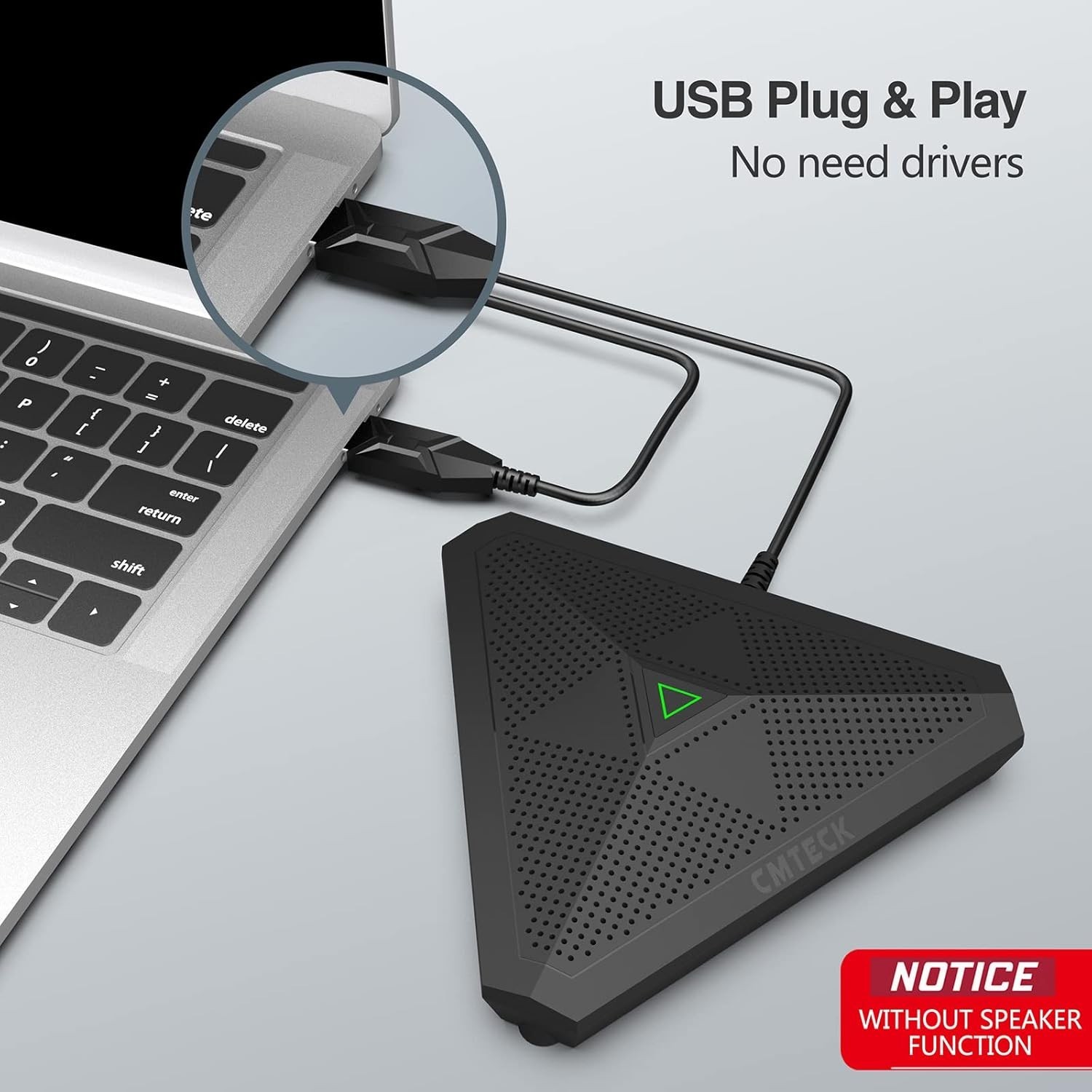 “Microfono USB de conferencia omnidireccional para PC compatible Mac Windows “