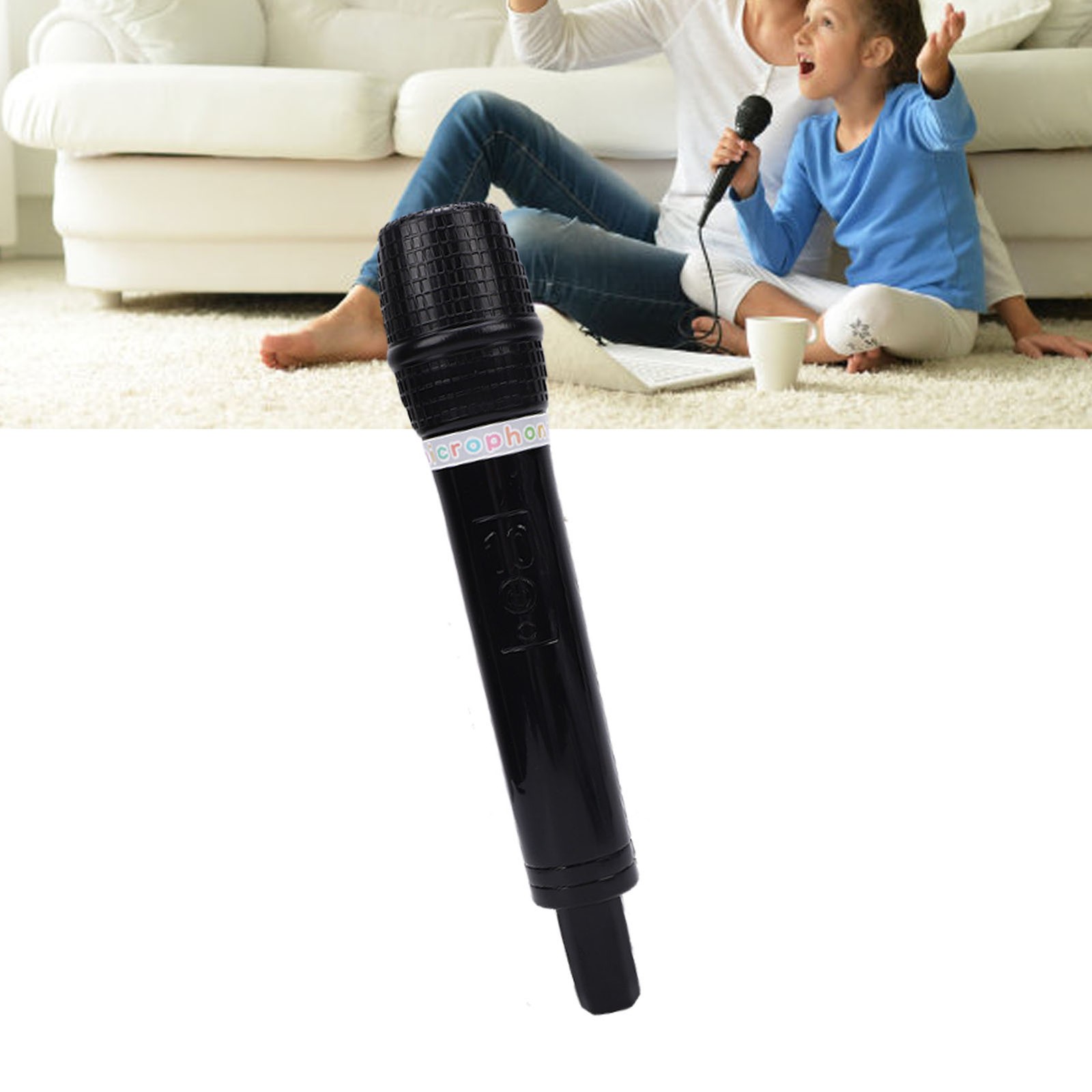 Microphone Toy Plastic Pretend Microphone Prop Simulate Speech Practice Mic For