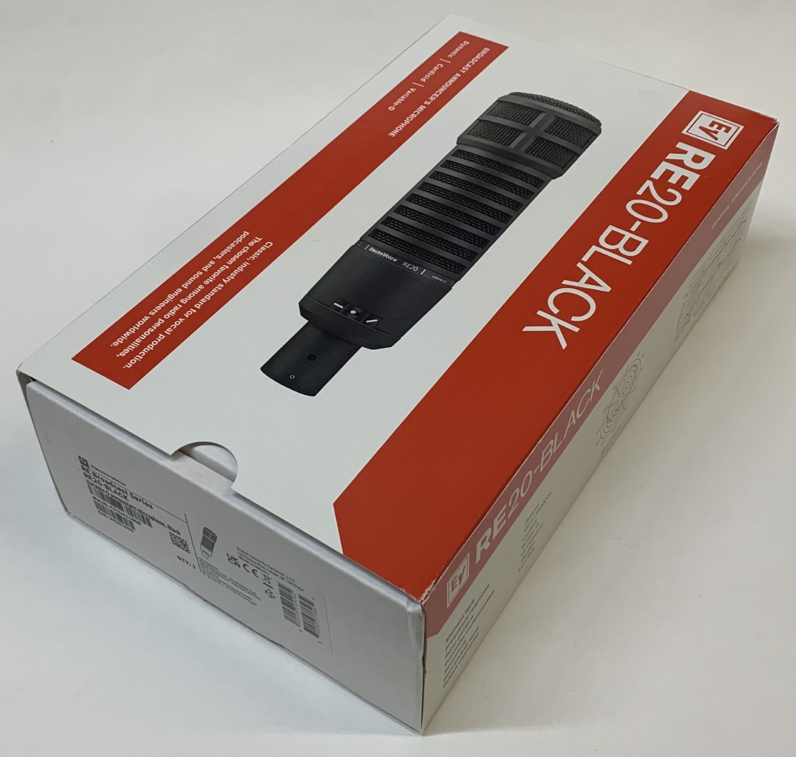 EV RE20-Black Professional Broadcast Announcer Voiceover Mic