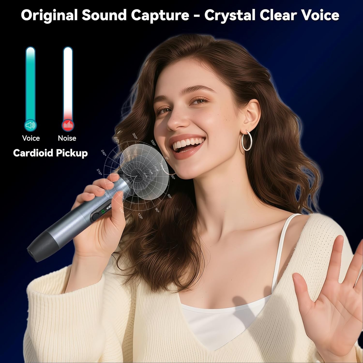 Ultimate Wireless Microphone Set with Durable Metal Design and Noise Reduction