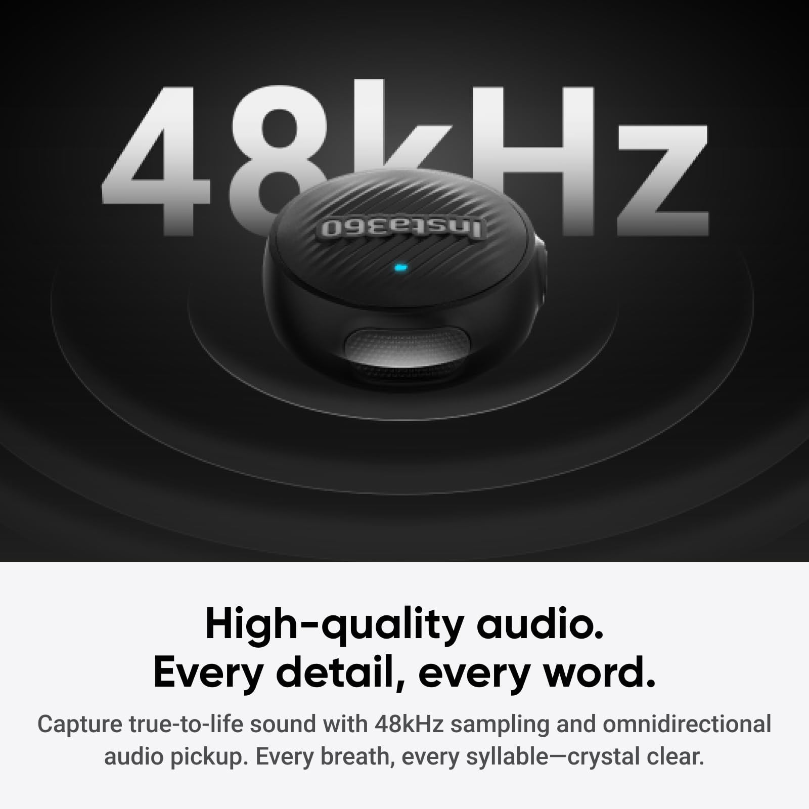 Mic Air Transmitter, 7.9g Ultralight, Wireless Microphone, Noise Cancelling, …