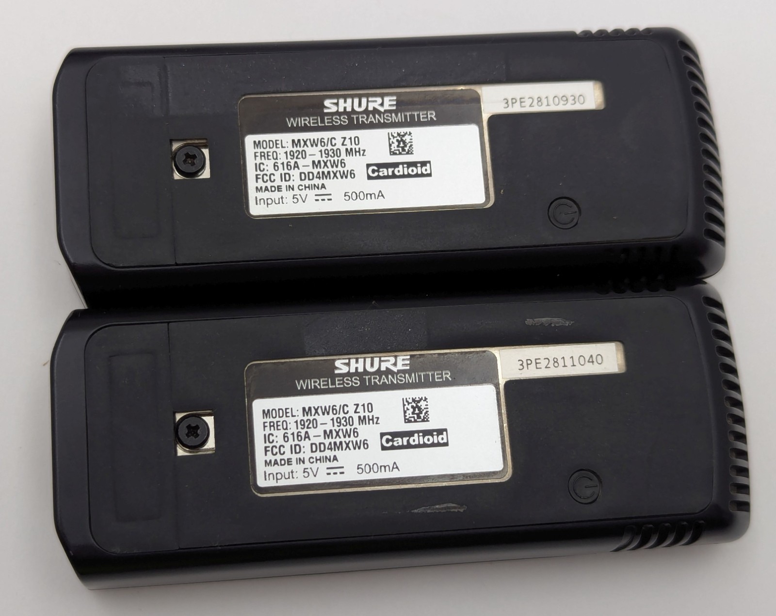 Shure MXWNCS8 8-Port Network Station Dock + 8x MXW6/C Z10 Wireless Transmitters