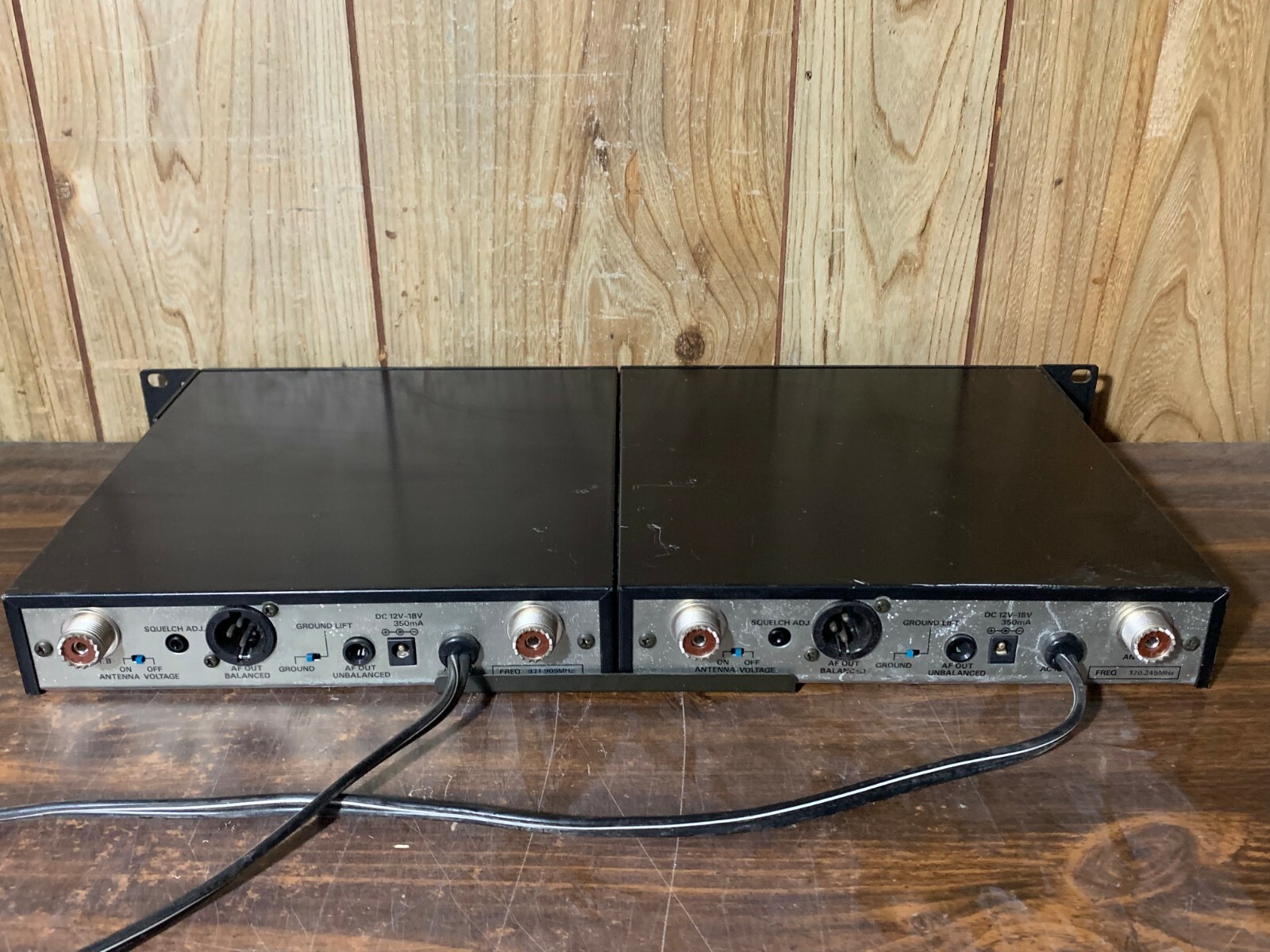 Set of 2 Audio Technica ATW-R12 VHF Diversity Receiver