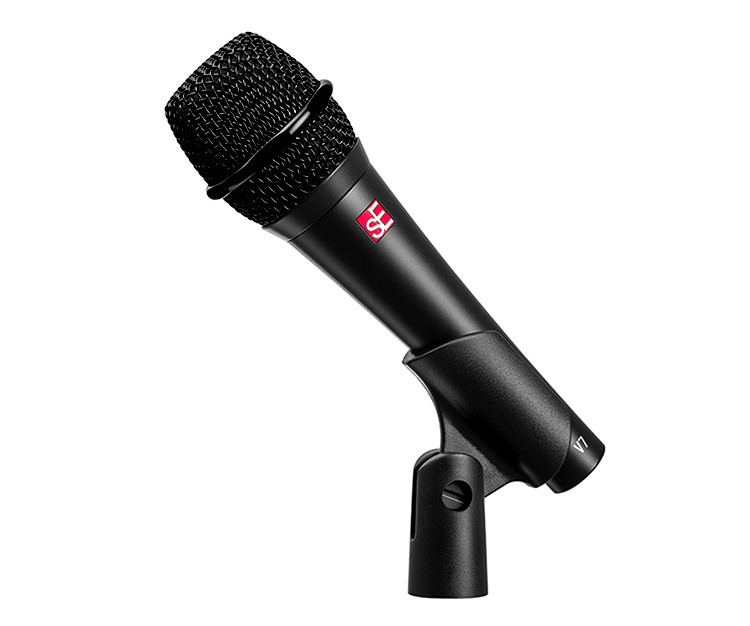 sE Electronics V7 Black Dynamic Supercardioid Handheld Microphone, Black