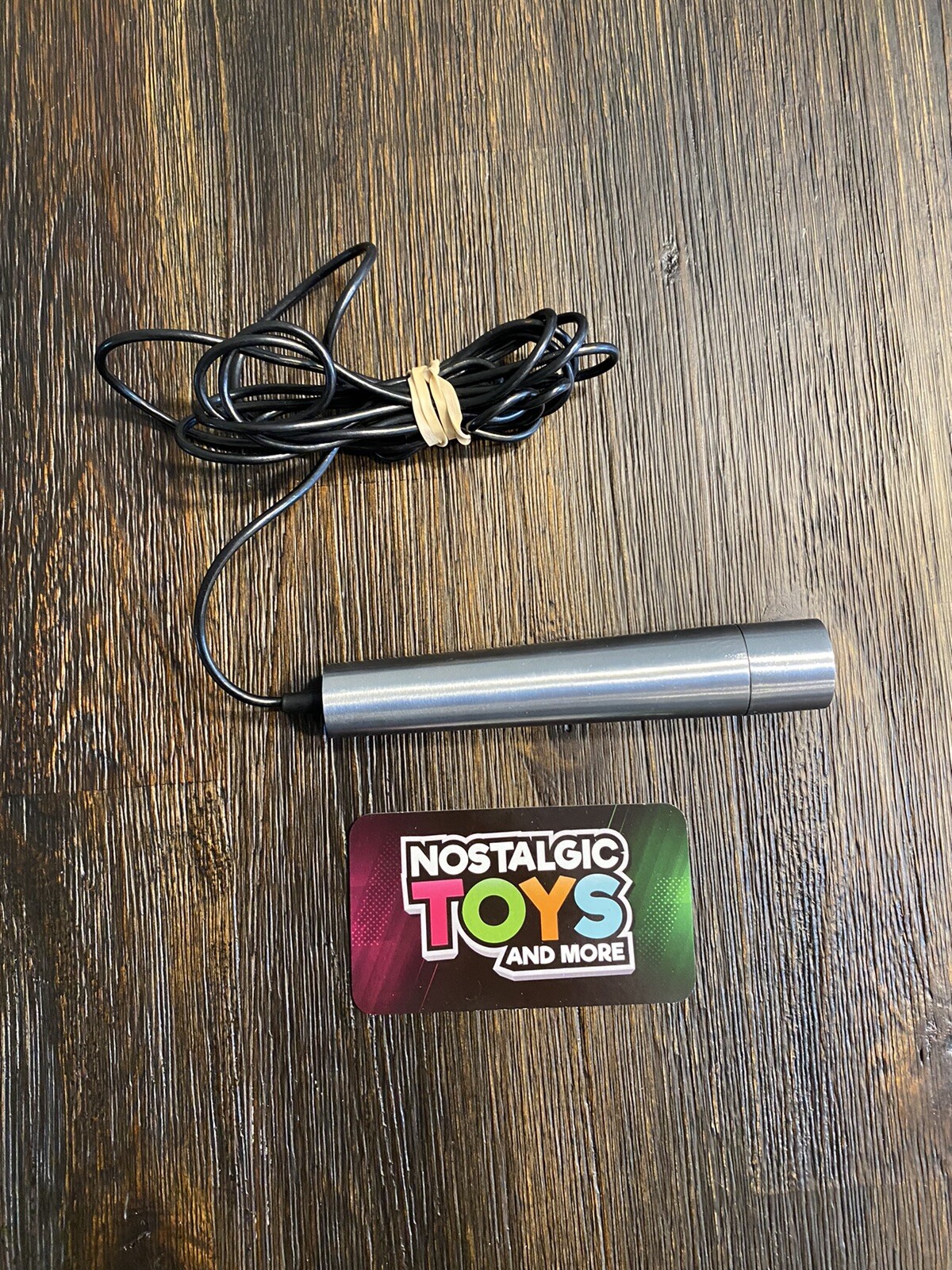VintageSears DYNAMIC Microphone 200 OHMS 84-23410 Silver Black
