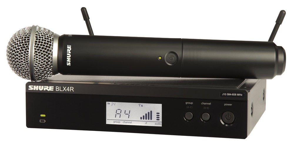 Shure BLX24R/SM58-H11 Wireless Rack-mount Vocal System w/ SM58 H11 (572-596MHz)