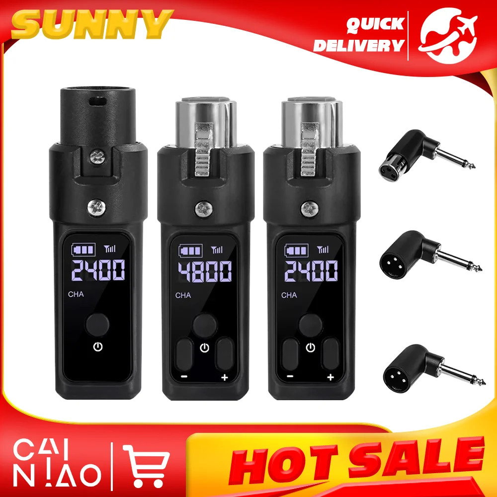 UHF XLR Adapter System Wireless Microphone Transmitter Receiver System for Dynam