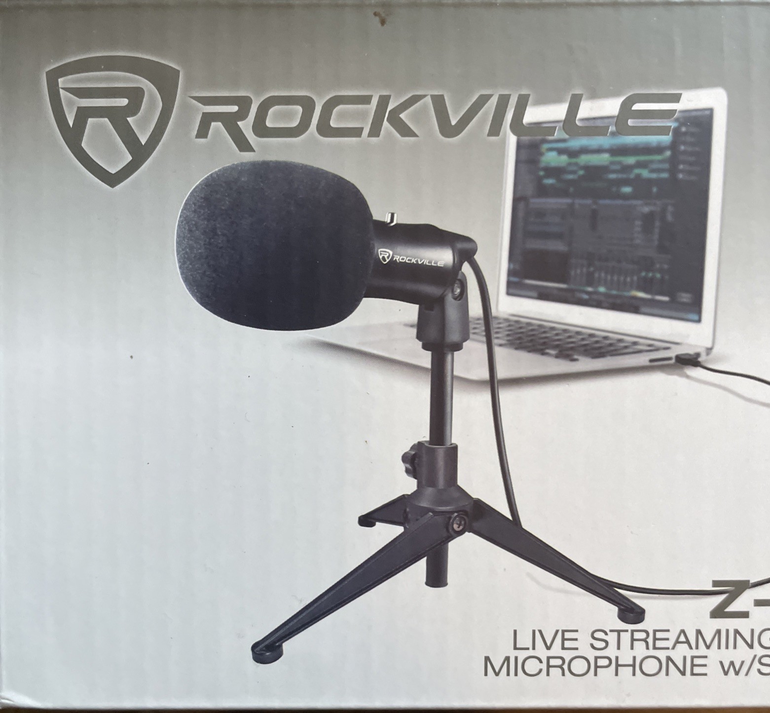 Rockville Z-STREAM USB Microphone w/ Tripod Stand + USB Cable + Manual Box New!