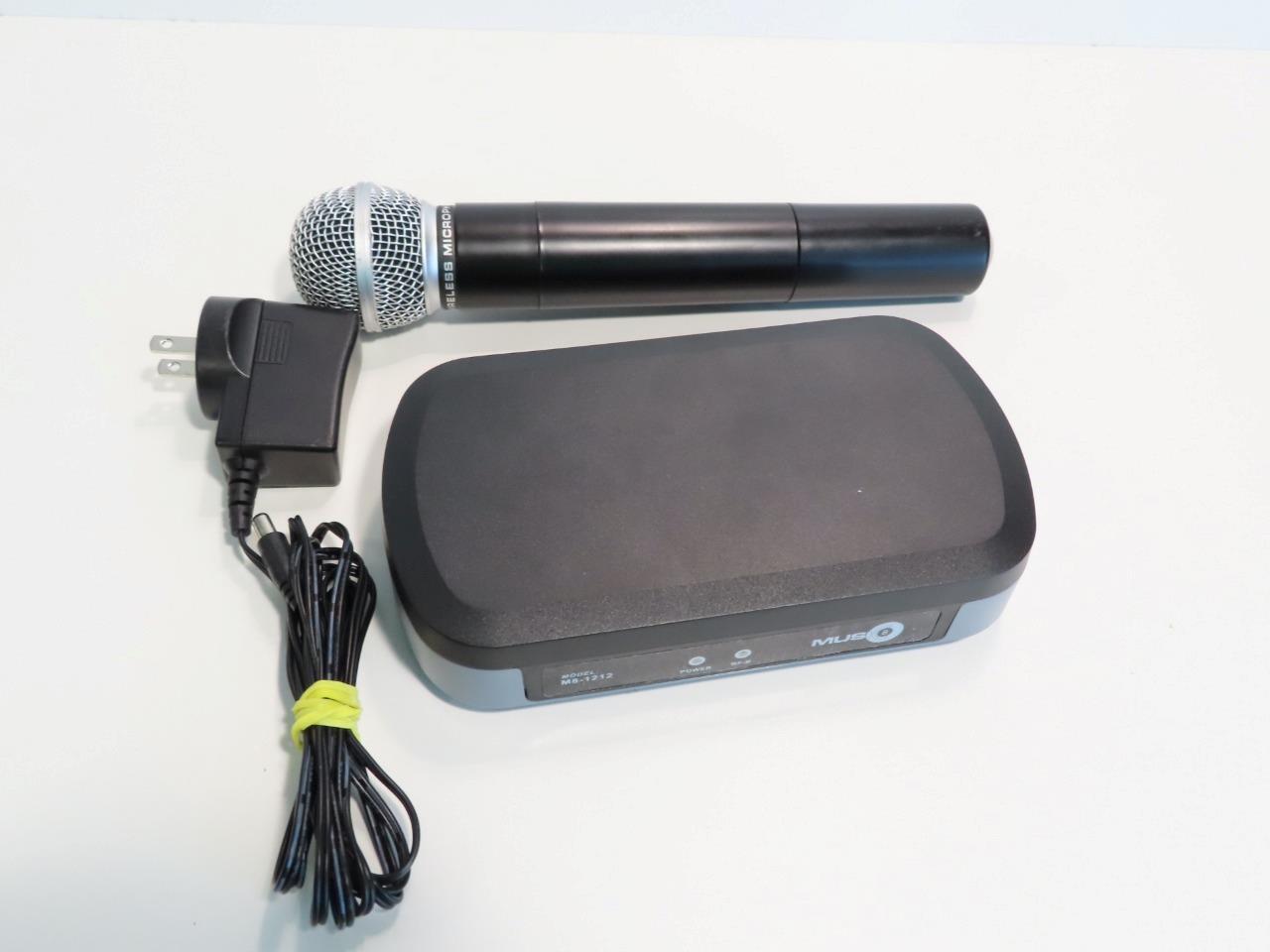 MUSIC8 WIRELESS MICROPHONE RECEIVER SYSTEM M8-1212 HH