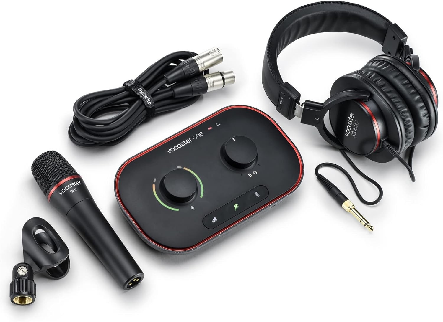 Focusrite Vocaster One Studio Single Person Podcasting Kit