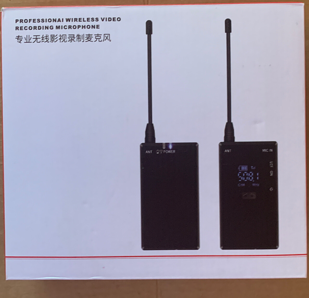Soonpho WM50X2 Wireless Lavalier Video Microphone w/ 1 Transmitter & 1 Receiver
