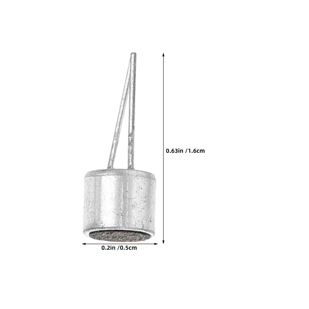 100Pcs Full Directional Electret Condenser Microphone with Pins Copper Home Use