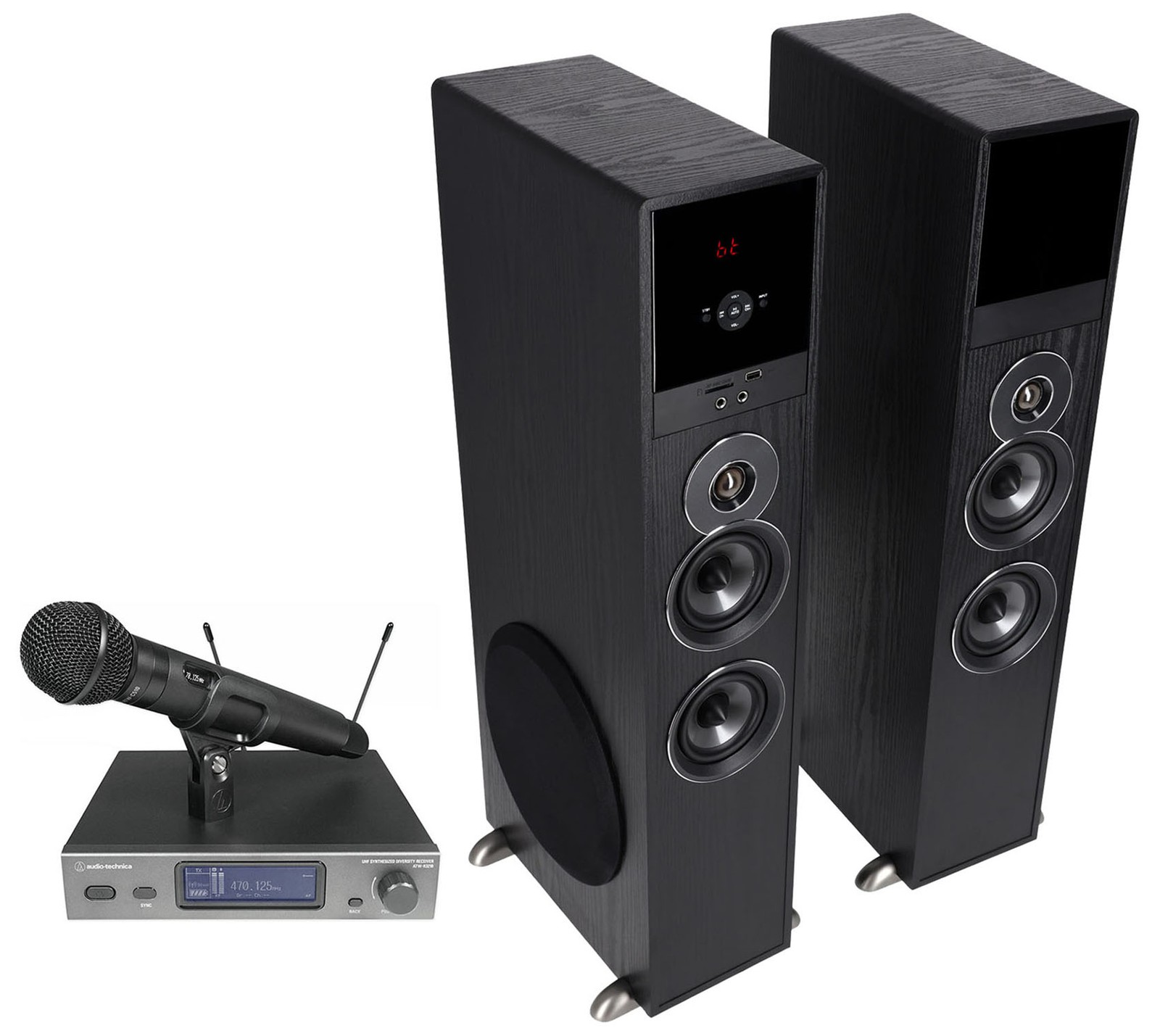 Audio Technica ATW-3212/C510EE1 Handheld Microphone+Receiver+Home Theater System