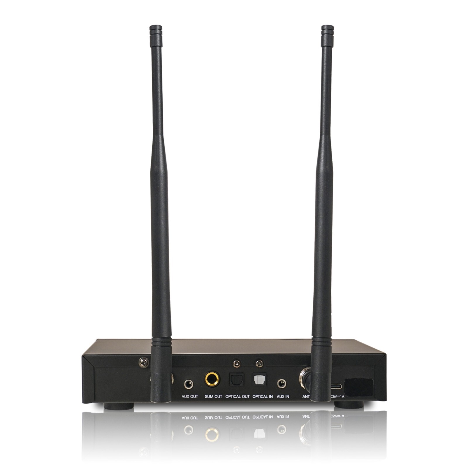 Sound Town Wireless Karaoke Mixer System with 4 Metal Handheld Mics SWM16-4MEGA