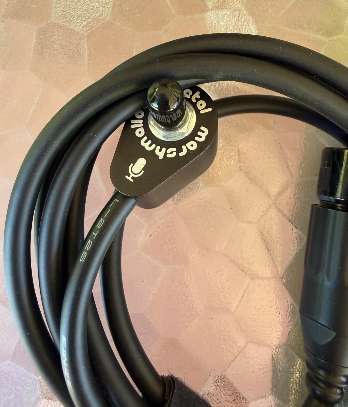 Metal Marshmallow Pro contact microphone with gain control, new, unused