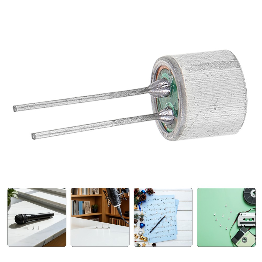 100Pcs Full Directional Electret Condenser Microphone with Pins Copper Home Use