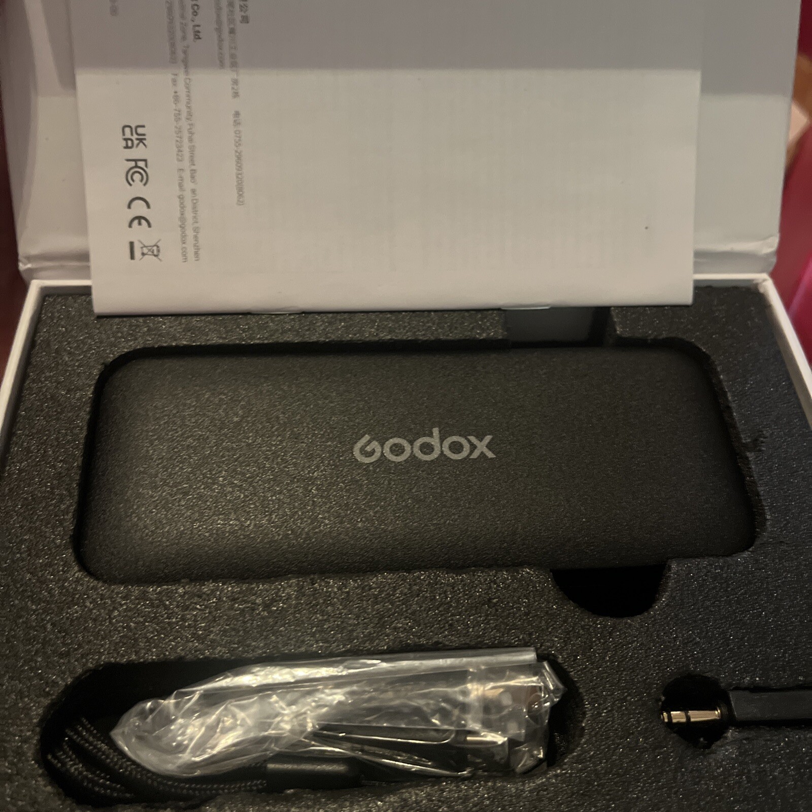 Godox MoveLink Mini 2.4GHz Lightning Wireless Microphone Kit 1 Black READ DESC!!