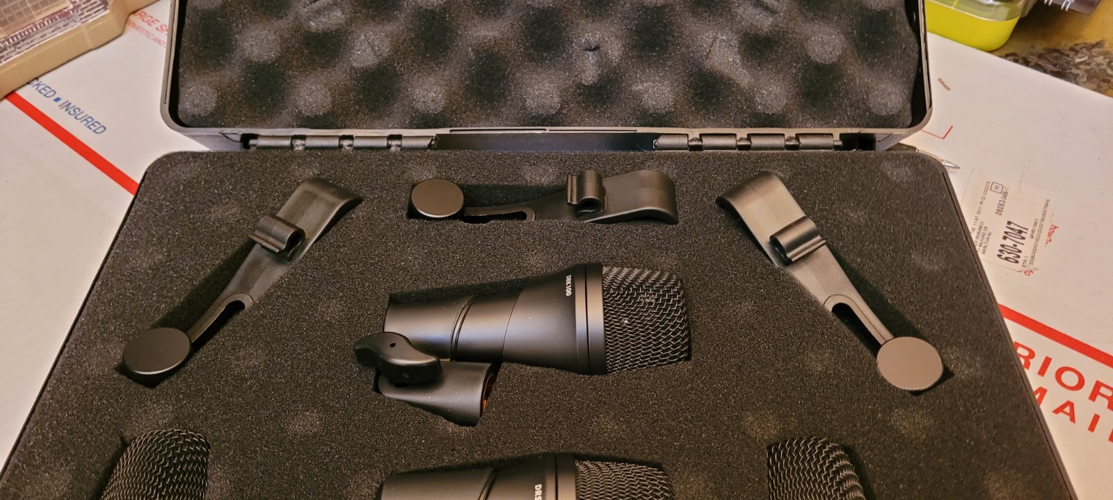 Digital Reference DRDK4 4-Piece Drum Mic Kit – NEW In Box – Plastic Opened