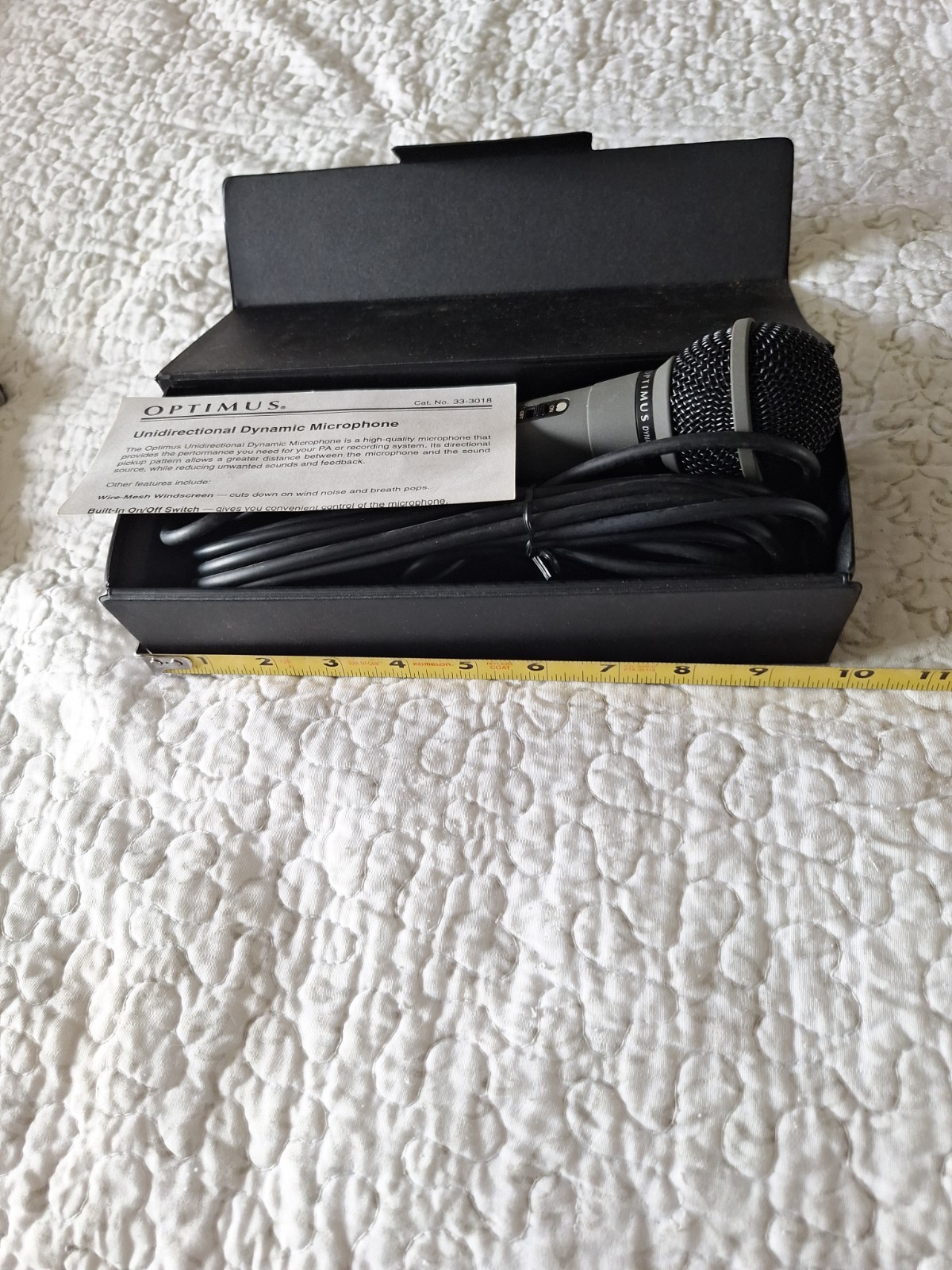 Optimus 30-3918 Dynamic Microfone