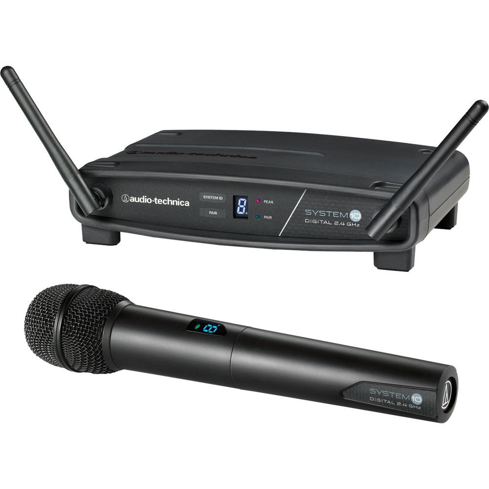 Audio Technica ATW-1102 10 Wireless Hypercardioid Handheld Microphone System
