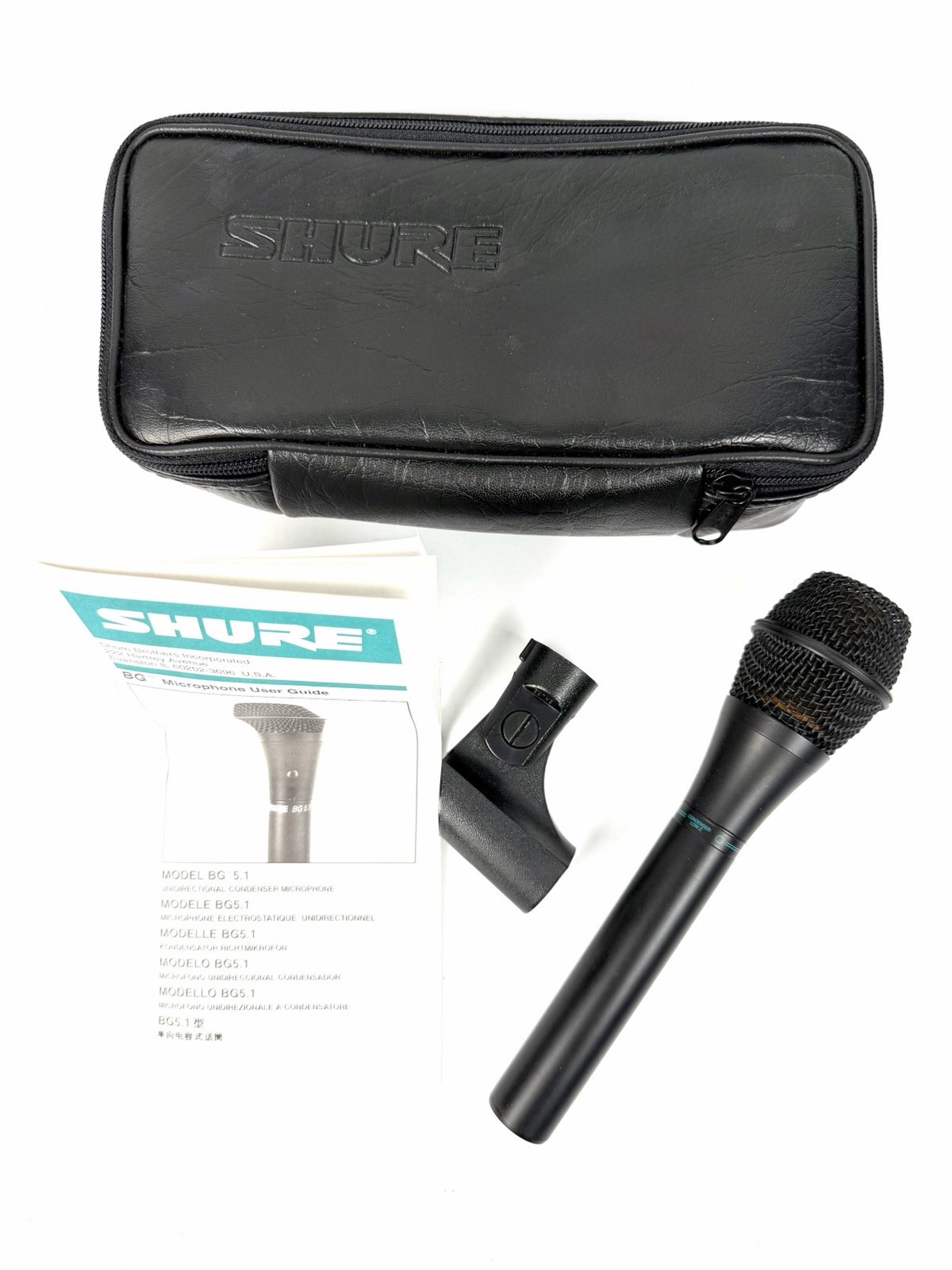Shure BG 5.1 Microphone – Case – Manual – Working