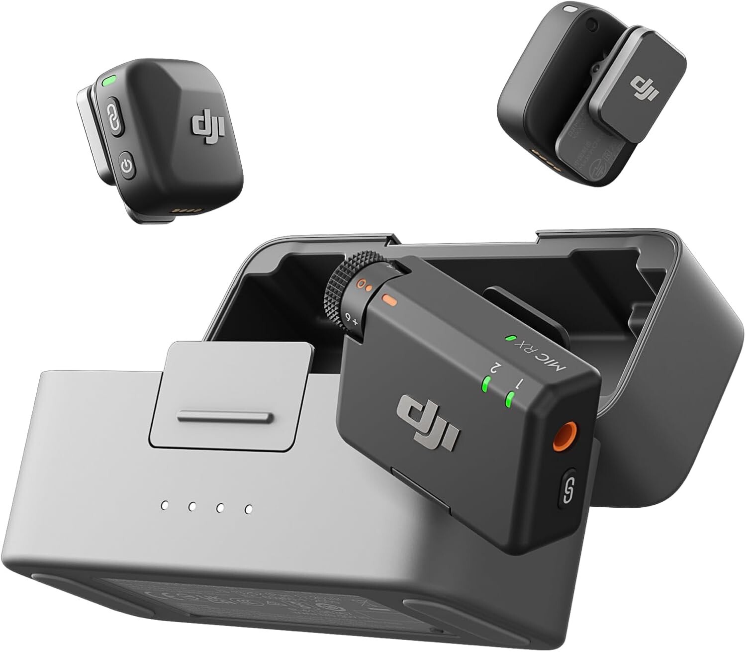 DJI Mic Mini (2 TX + 1 RX + Charging Case) Ultralight High-Quality Audio™